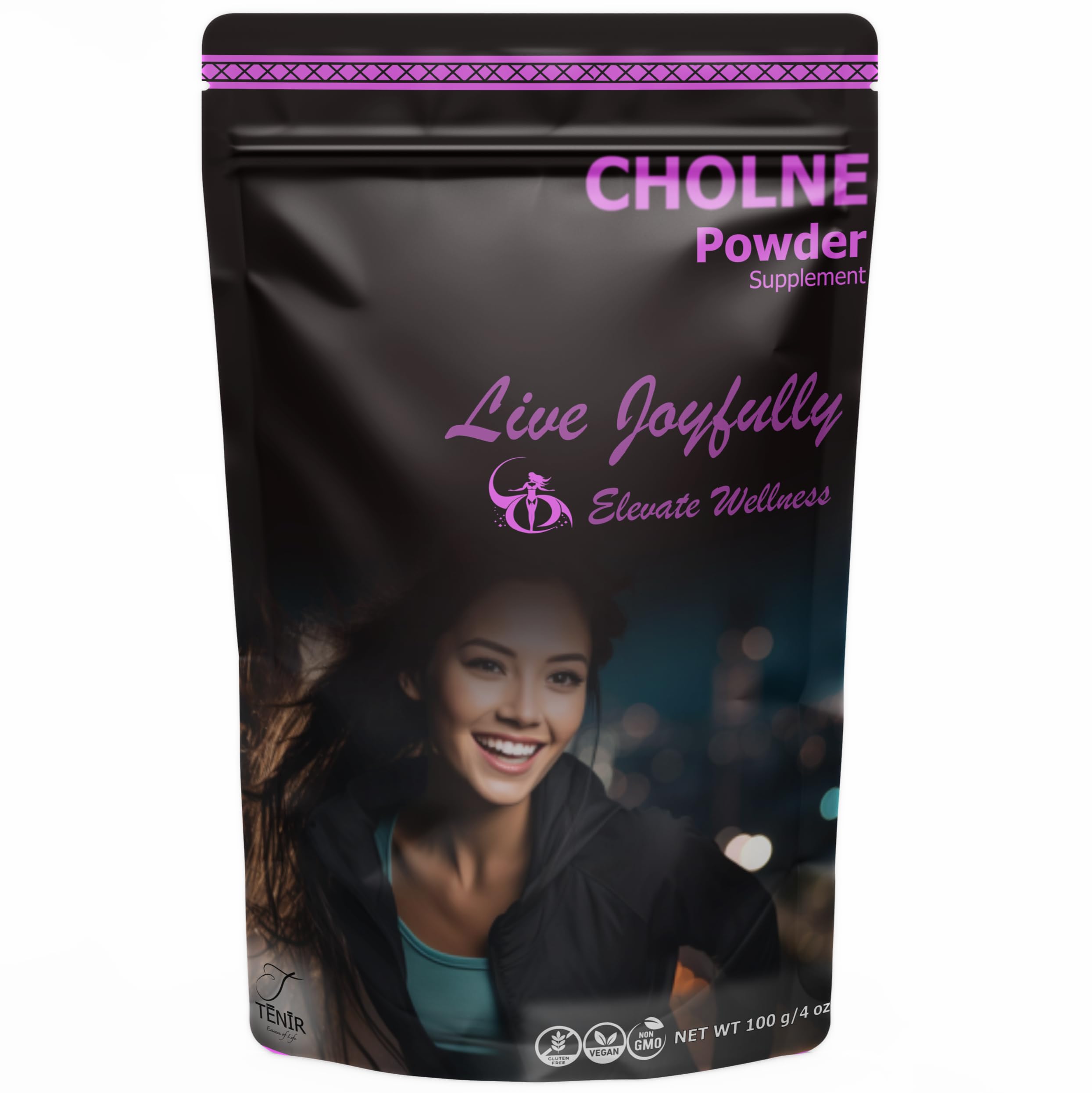 TĒNĪR Essence of Life Pure Choline Food Grade | Non-GMO, Keto-Friendly | Postnatal Multivitamin