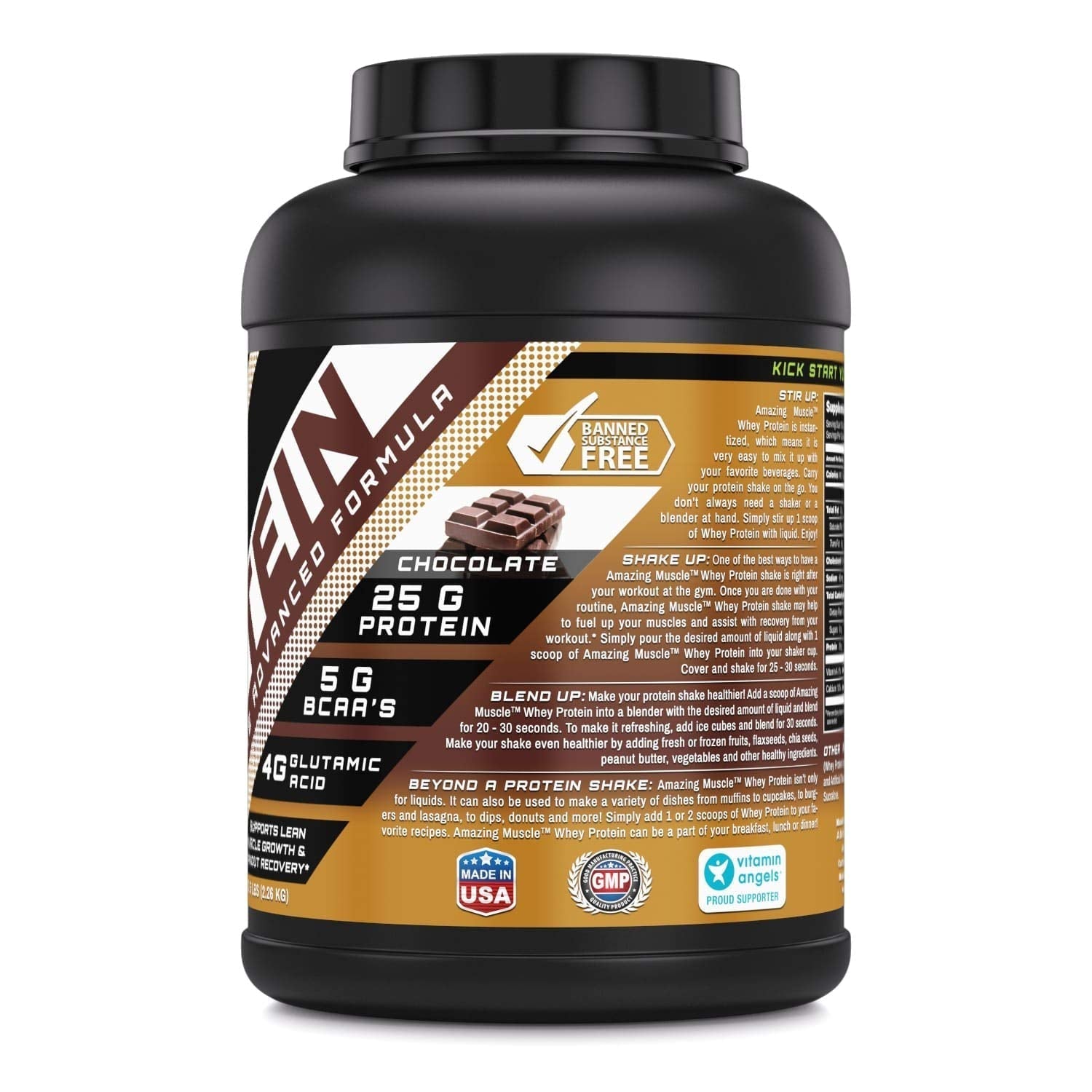 Amazing Muscle 100% Whey Protein Powder *Advanced Formula with Whey Protein - AB Mystery