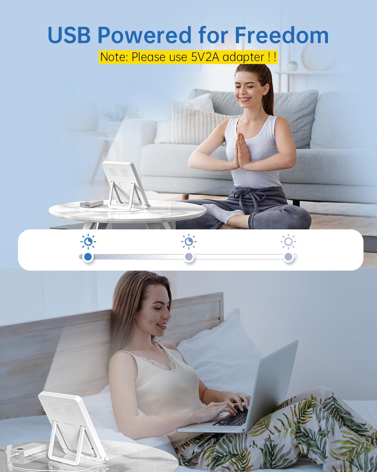 SUXIO Light Therapy Lamp - 10000 Lux Therapy Light, 3 Timing & Mode Happy Lamp - AB Mystery