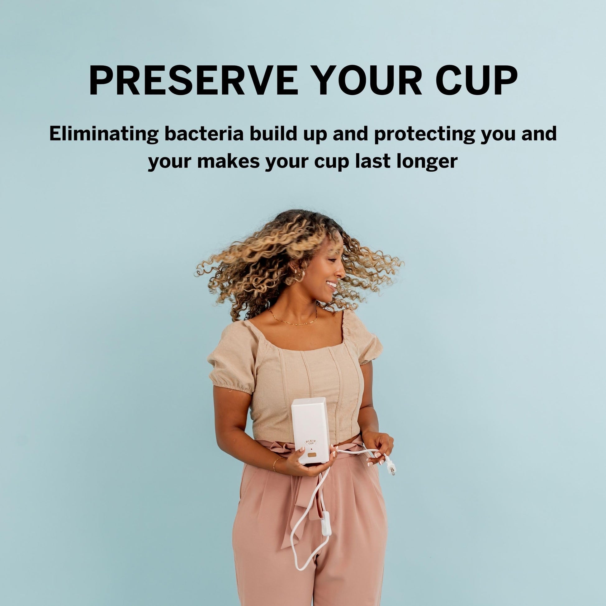 Pixie Menstrual Cup Steamer Sterilizer with A Small Period Cup - Ranked 1 for Most Comfortable Reusable - AB Mystery