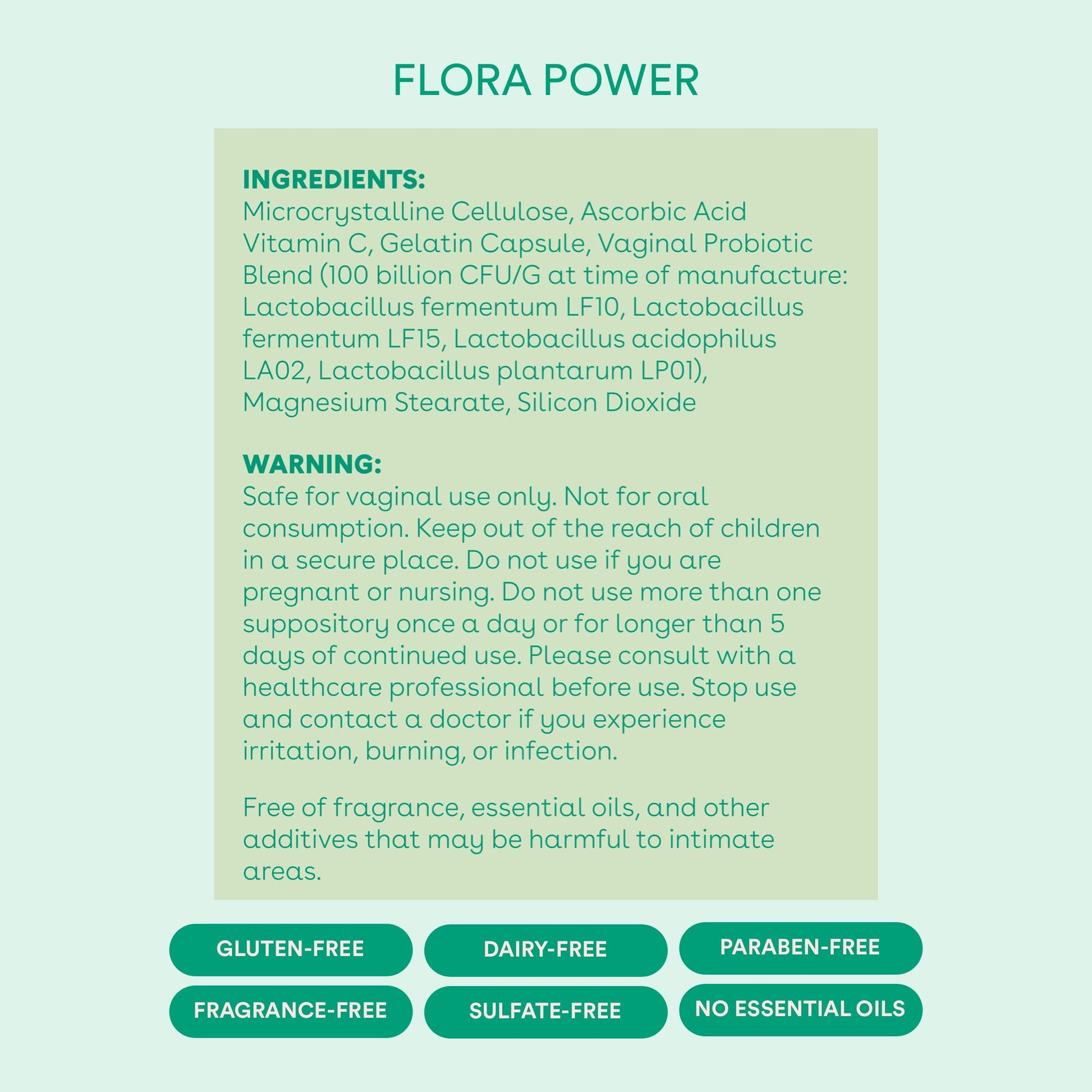 Love Wellness Flora Power & Good Girl Probiotics | Vaginal Suppositories & Prebiotics for Women - AB Mystery