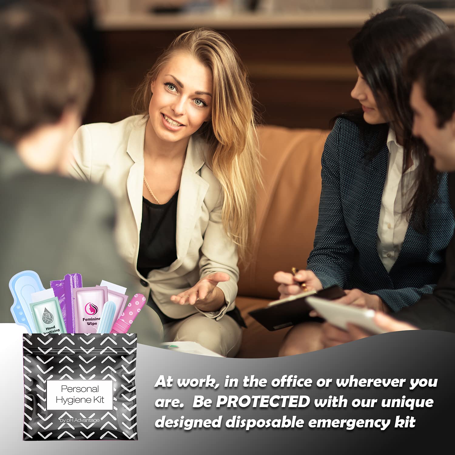 3 x Menstrual All-in-One Kits - Assorted Colors | Convenience on The Go | Single Period Kit Packs - AB Mystery