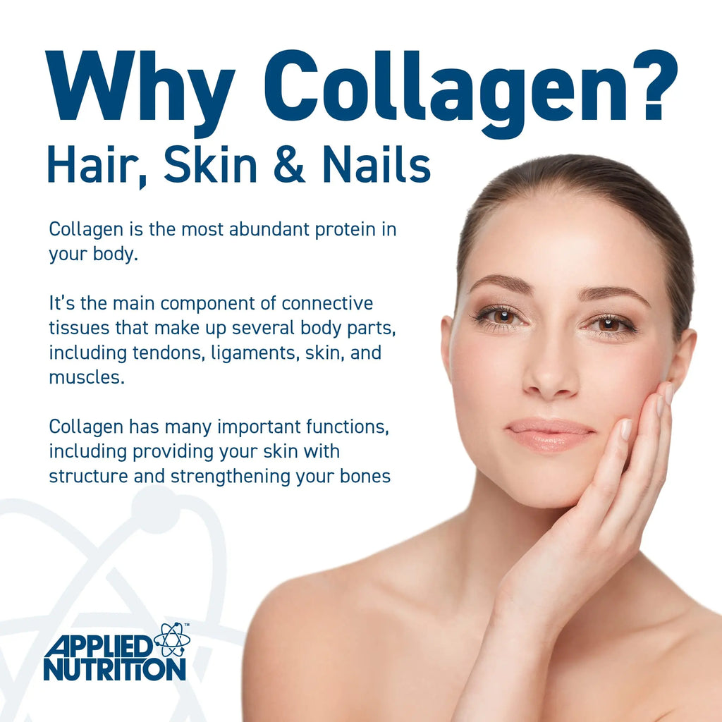 Applied Nutrition Marine Collagen Powder - Hydrolysed Collagen Protein, Healthy Skin, Hair, Nails - AB Mystery