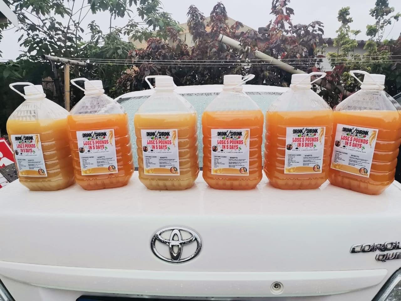 4 Week drink2Shrink Detox Formula Start Losing That Stubborn Belly Fat! (Green Apple) - AB Mystery