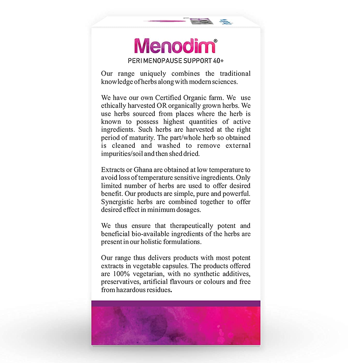 Ifra Nisarga Herbs Menodim, for Pre-Menopause Relief, Fatigue & Functional Imbalance Support - AB Mystery