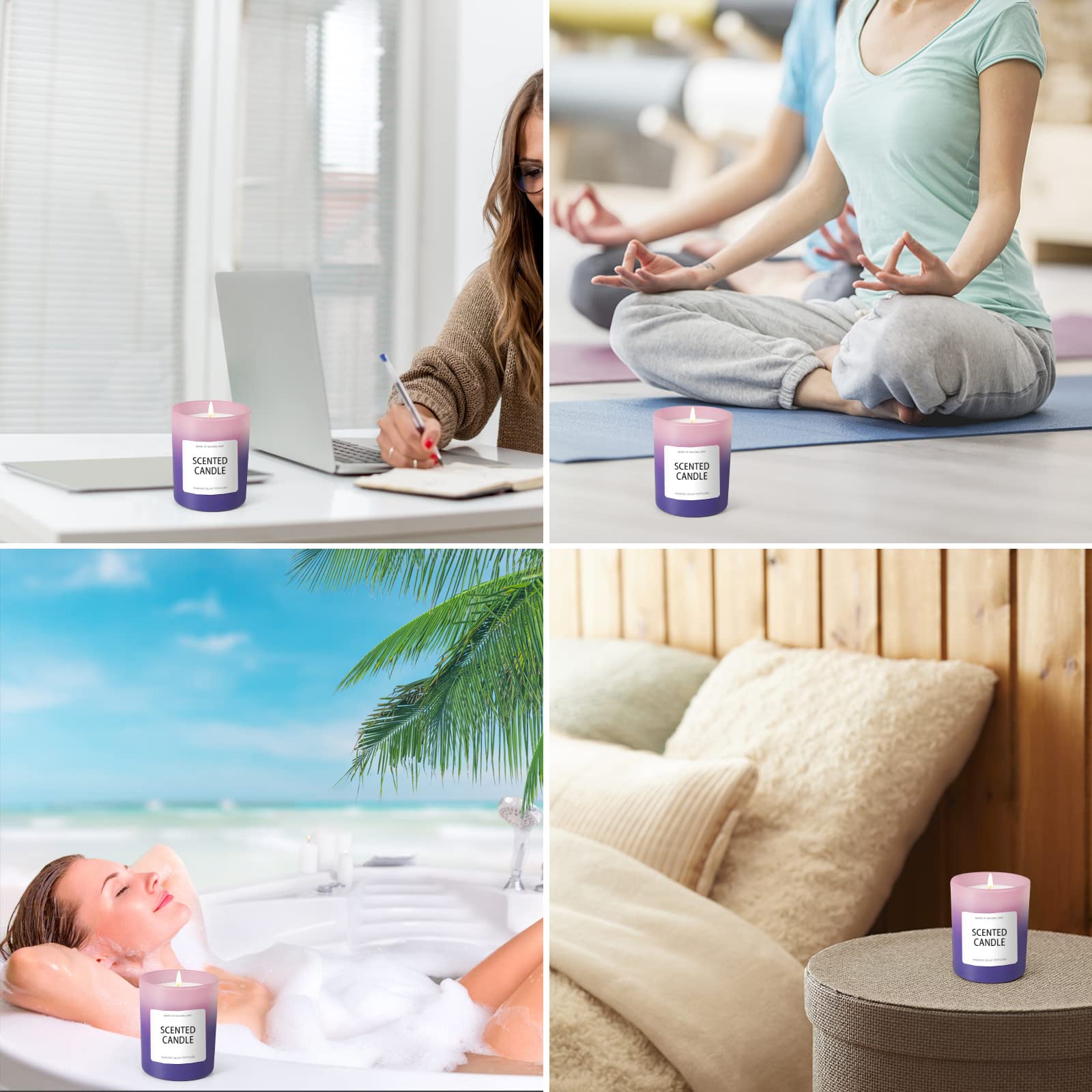 Candles, Scented Candles, Candles for Home Scented, Scented Candle Gift Set for Women - AB Mystery