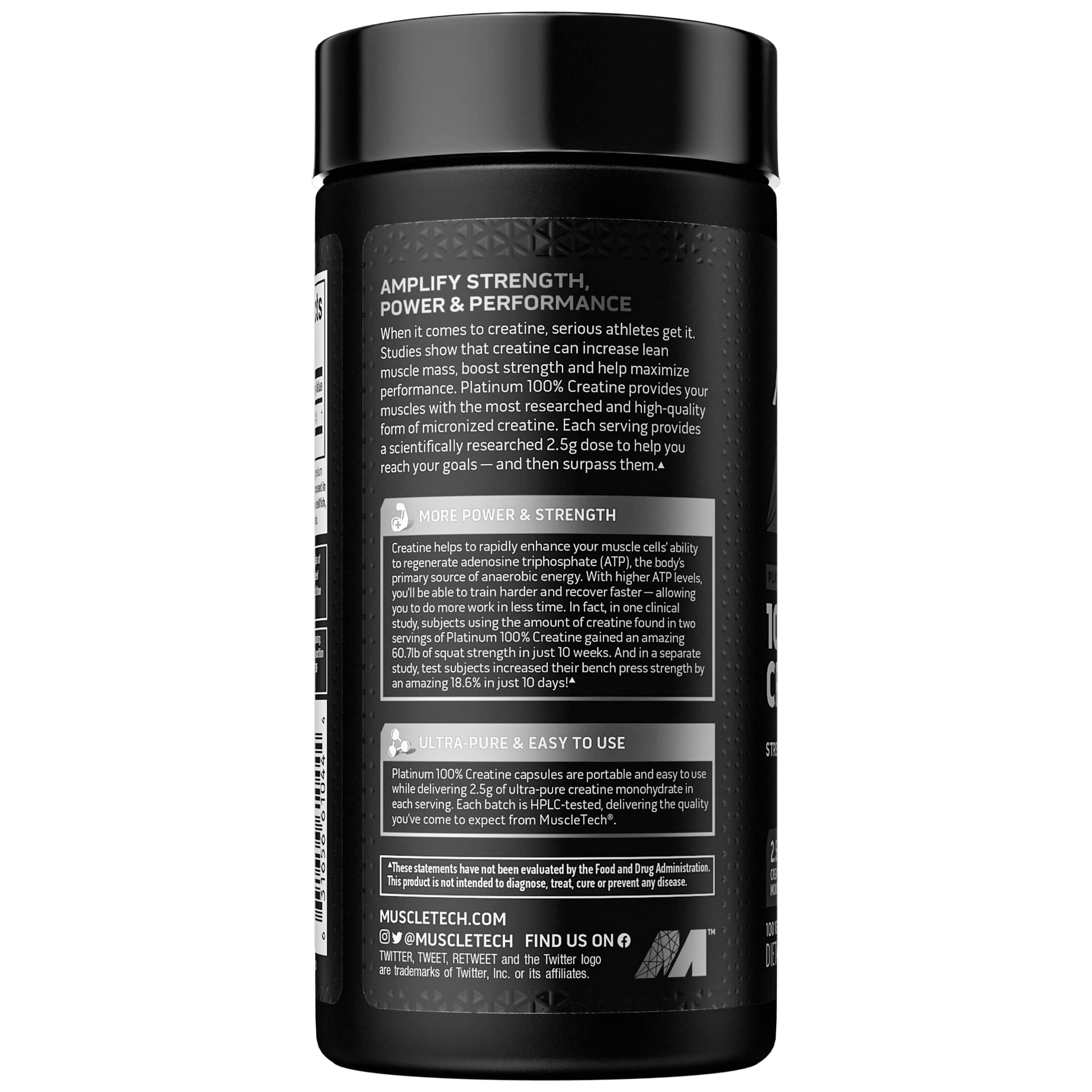 MuscleTech Platinum 100% Creatine Pills | Creatine Monohydrate Pill| | Muscle Recovery - AB Mystery