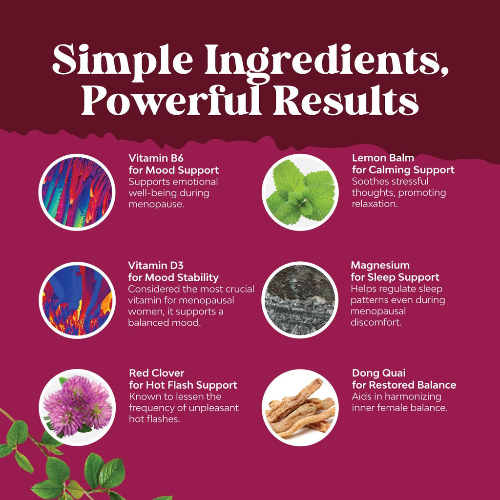 Soy Free Menopause Supplement for Women - Herbal Menopause Relief for Women for Night Sweats Natures Craft