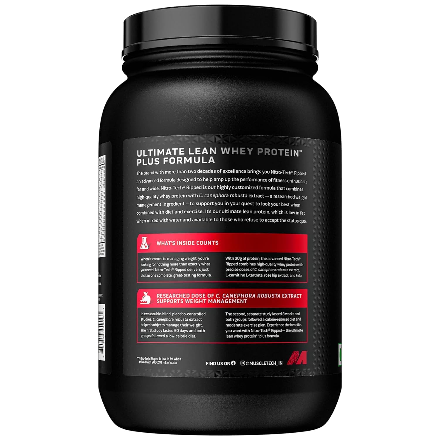 Protein Powder for Weight Loss |MuscleTech Nitro-Tech Ripped |Whey Protein Powder - AB Mystery