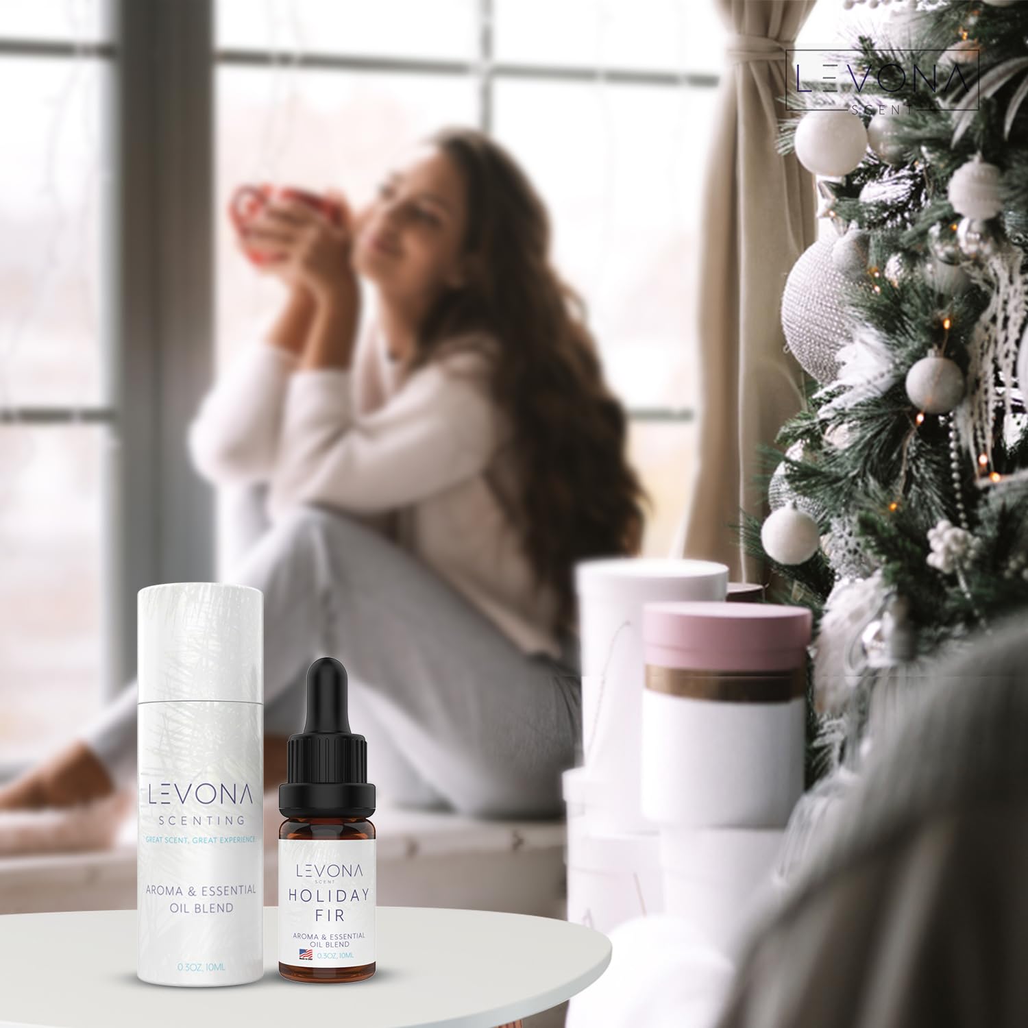 Levona Scent Christmas Essential Oils for Diffuser: Holiday Fir Essential Oil for Diffusers for Home - AB Mystery