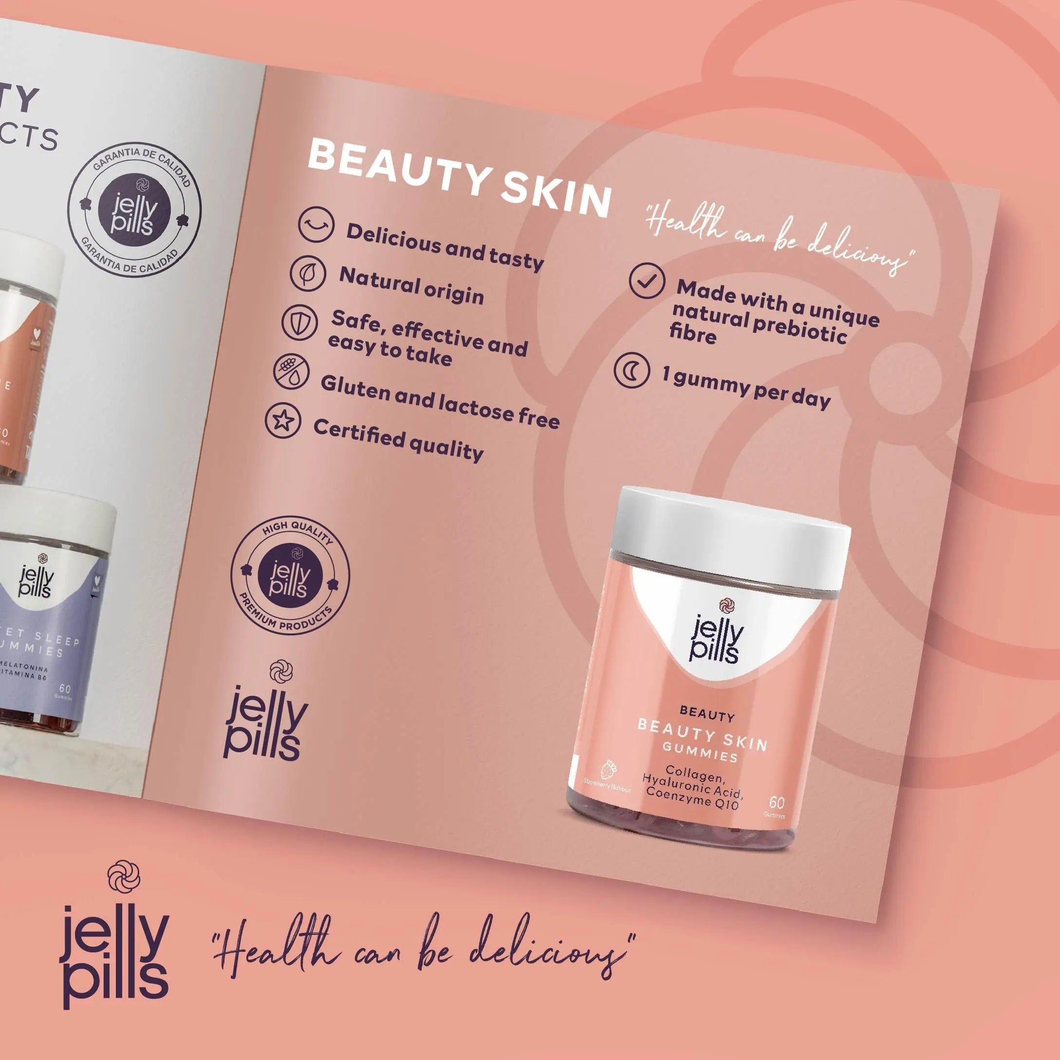Jelly Pills® Hydrolyzed Collagen Gummies with Hyaluronic Acid and Coenzyme Q10 - AB Mystery