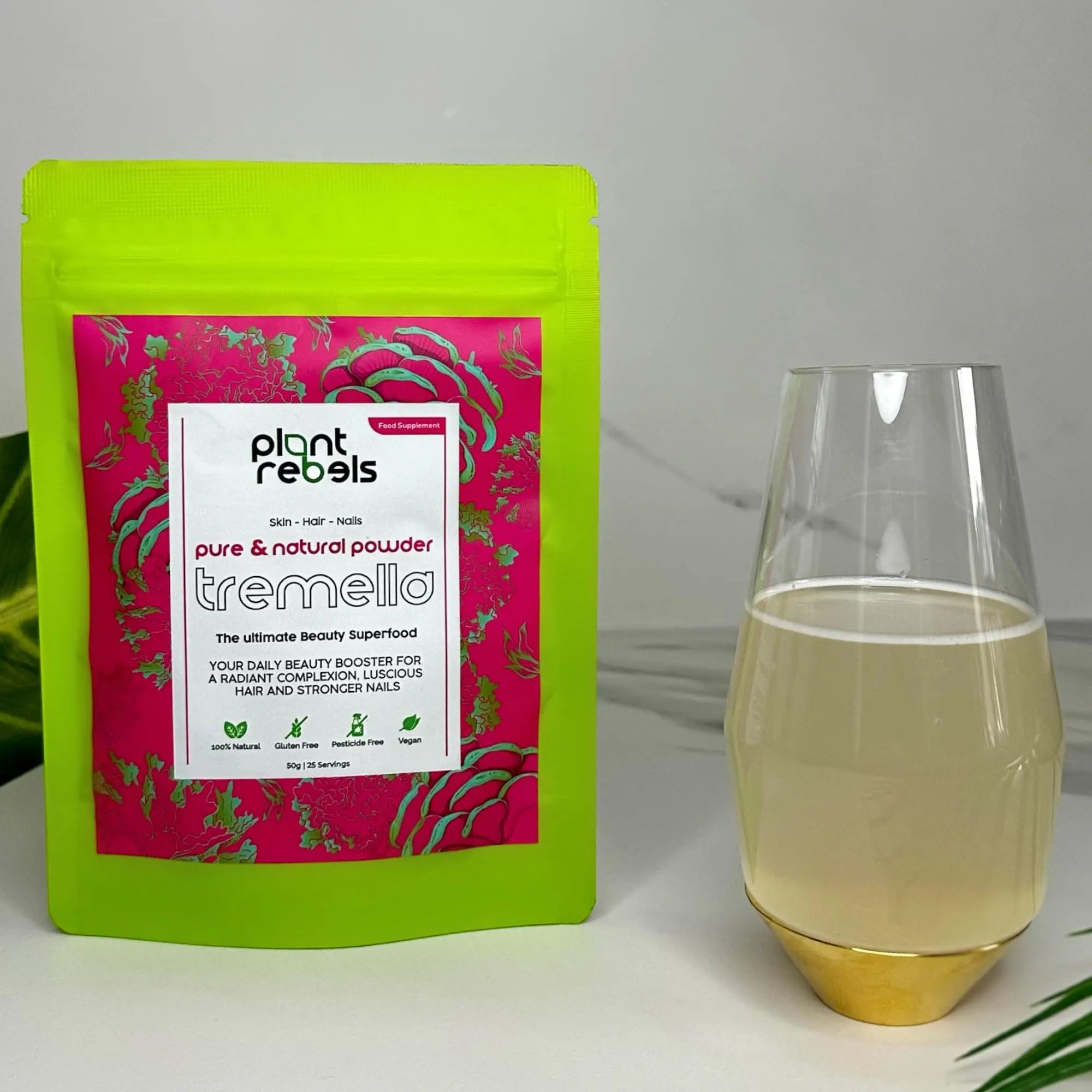 Plant Rebels Pure Tremella Mushroom Extract Powder | Vegan Collagen | Anti Aging - AB Mystery