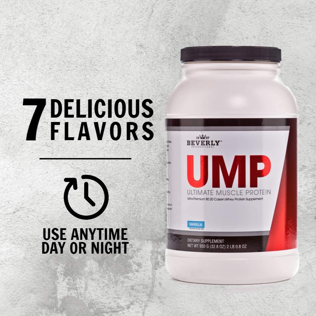 Beverly International UMP Protein Powder, Strawberry. Unique Whey-Casein Ratio - AB Mystery