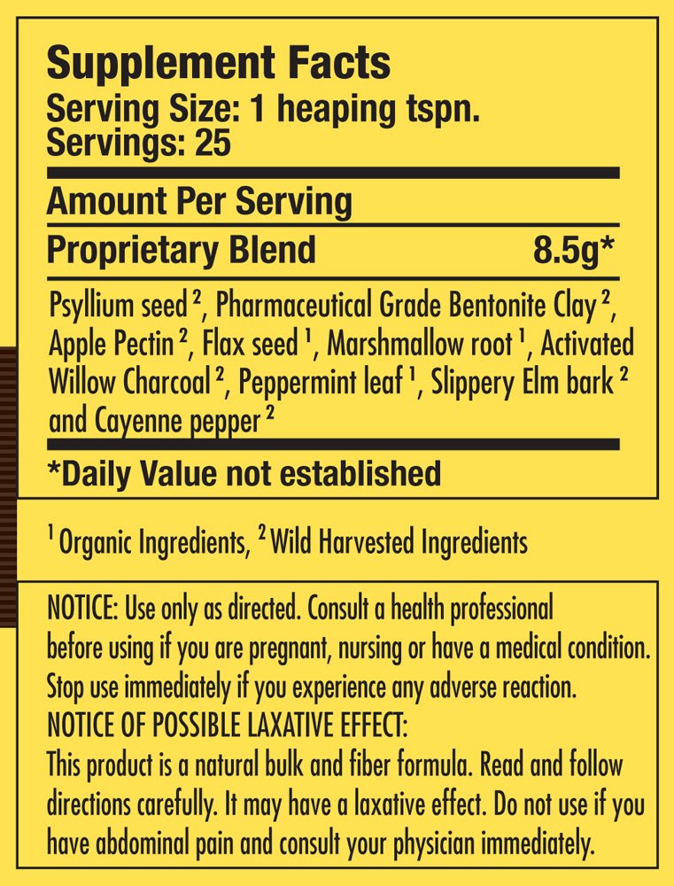 Dr. Schulze’s | Intestinal Formula #2 | Herbal Colon Cleanse Formula | Natural Detox Powder - AB Mystery