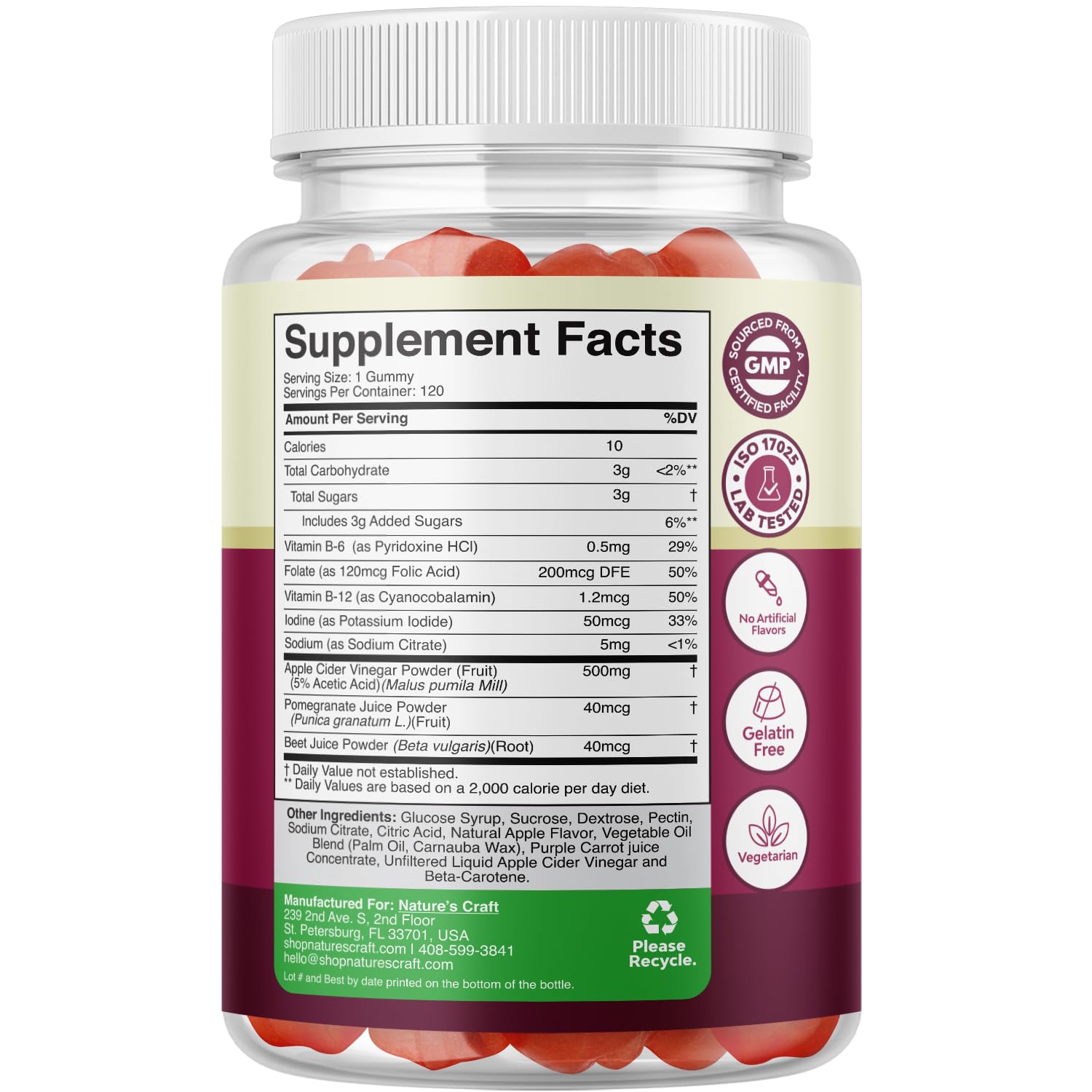 ACV Apple Cider Vinegar Gummies - Natural Energy Supplement ACV with Mother - AB Mystery