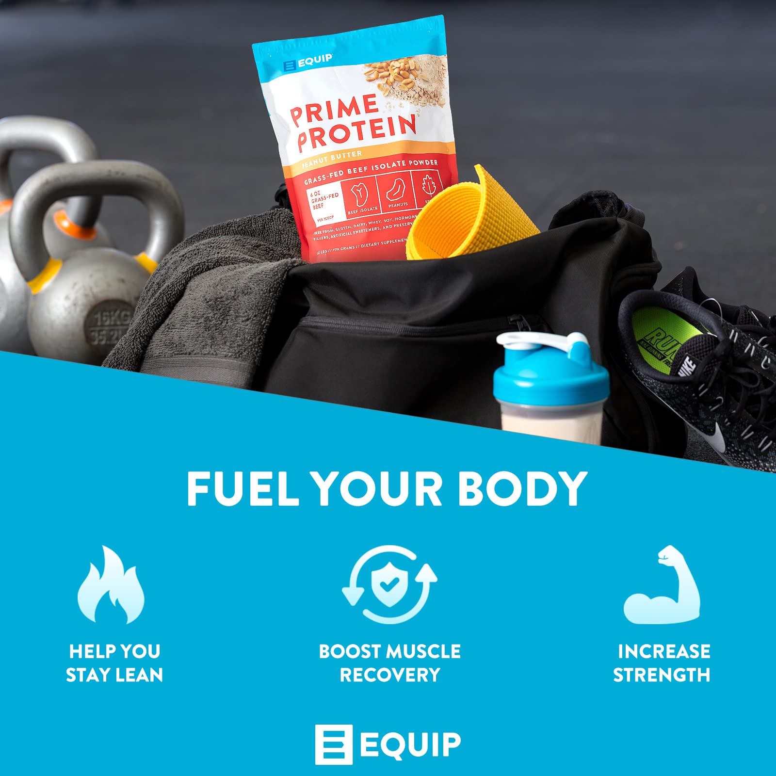 Equip Foods Prime Protein - Grass Fed Beef Protein Powder Isolate - Paleo and Keto Friendly - AB Mystery