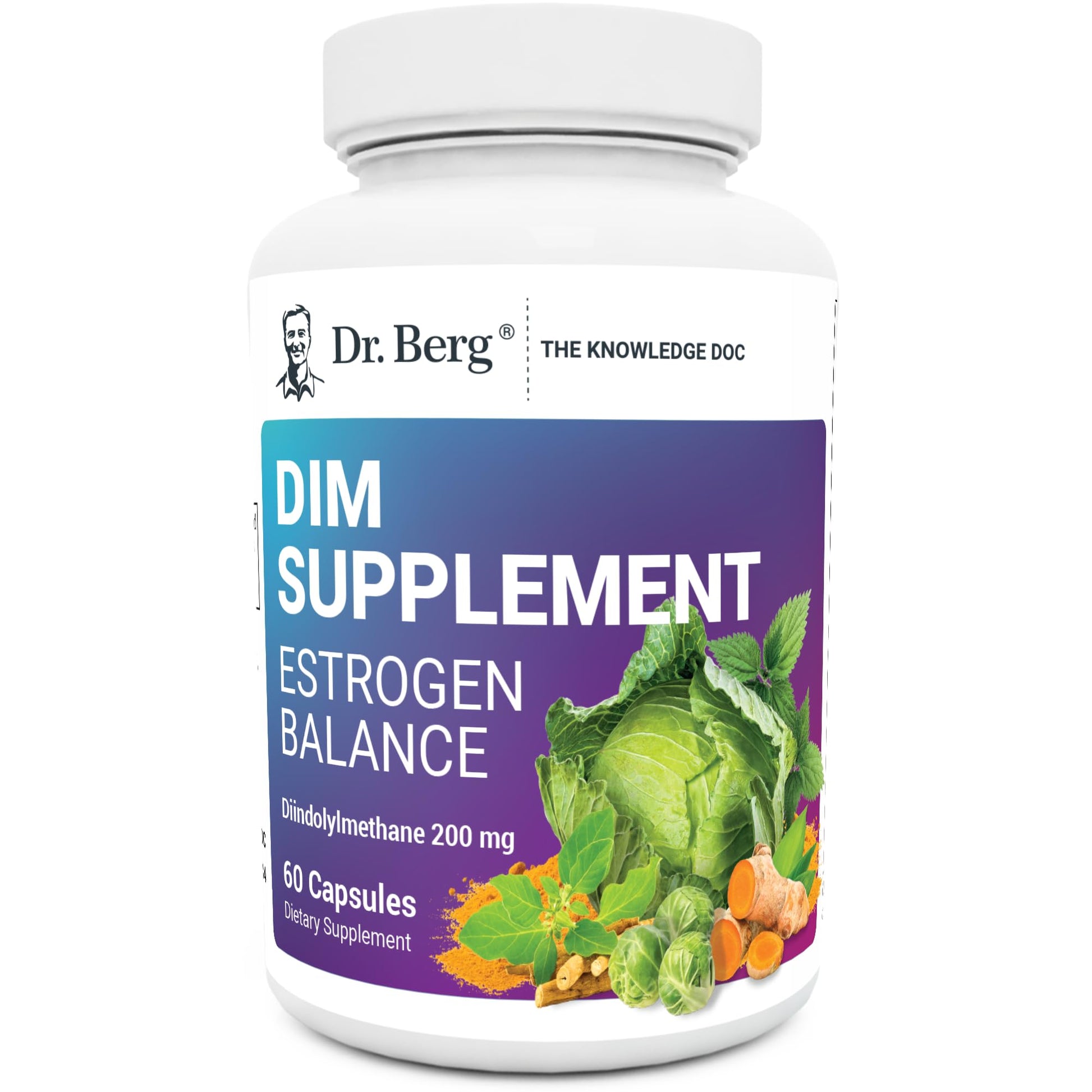 Dr. Berg DIM Supplement Estrogen Balance - Original Estrogen Supplement for Women with Diindolylmethane