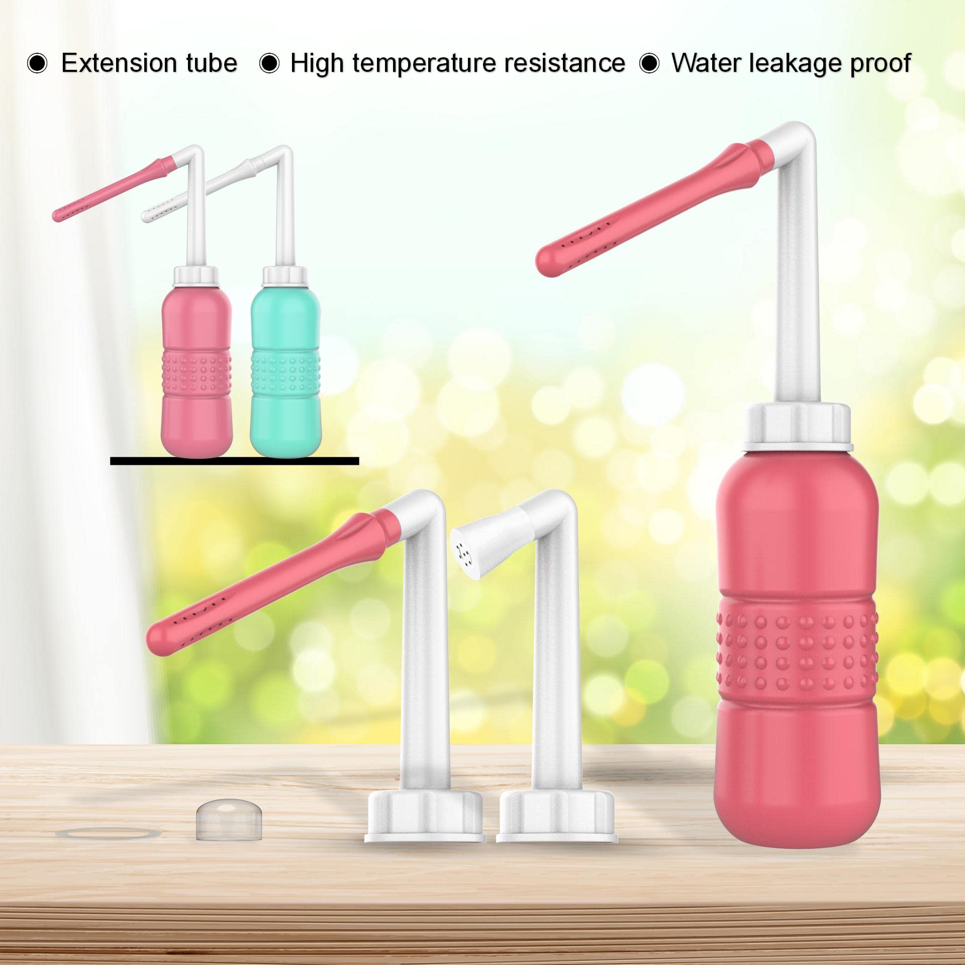 2PCS Vaginal irrigation Intimate Wash for Women,Portable Bidet Travel Bidets,Peri Bottle - AB Mystery