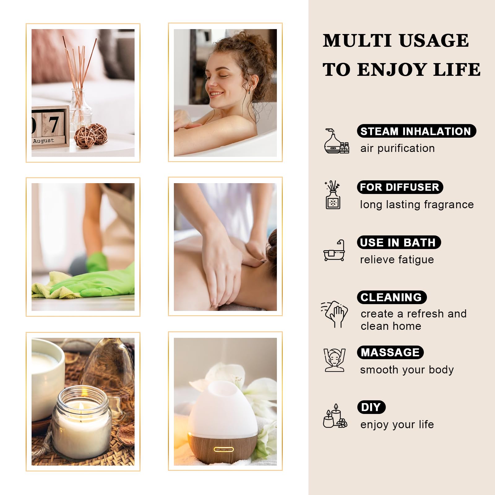 EUQEE Manuka Essential Oil 118ml Large Capacity Pure Manuka Oil with Glass Dropper for Skin - AB Mystery