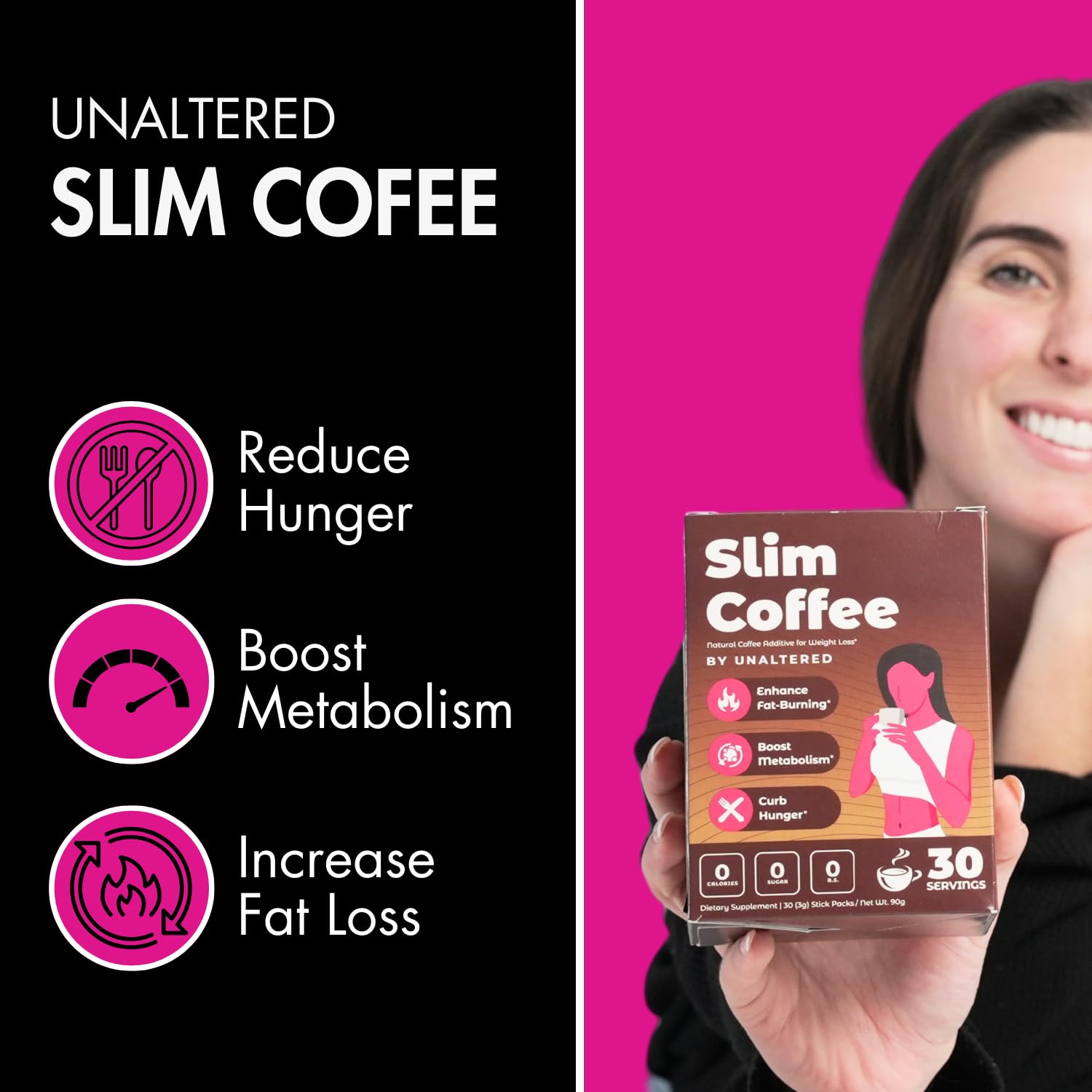 UNALTERED Weight Loss Coffee for Women - Boost Metabolism, Suppress Appetite - AB Mystery