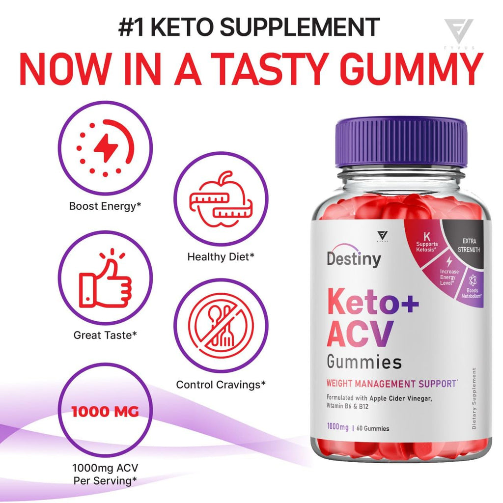 (3 Pack) Destiny Keto ACV Gummies Advanced Weight Loss, Destiny Keto Gummies Kelly