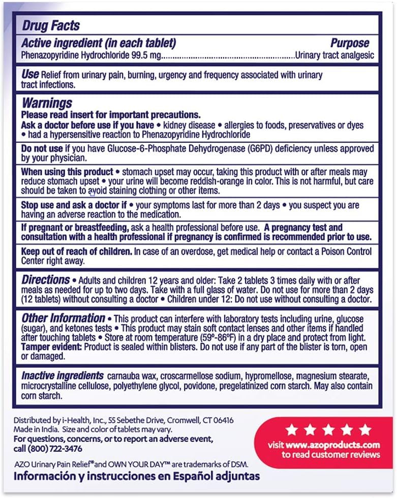 AZO Urinary Pain Relief Maximum Strength (24 Count) Fast Relief of UTI Pain, Burning & Urgency Yeast Plus - AB Mystery