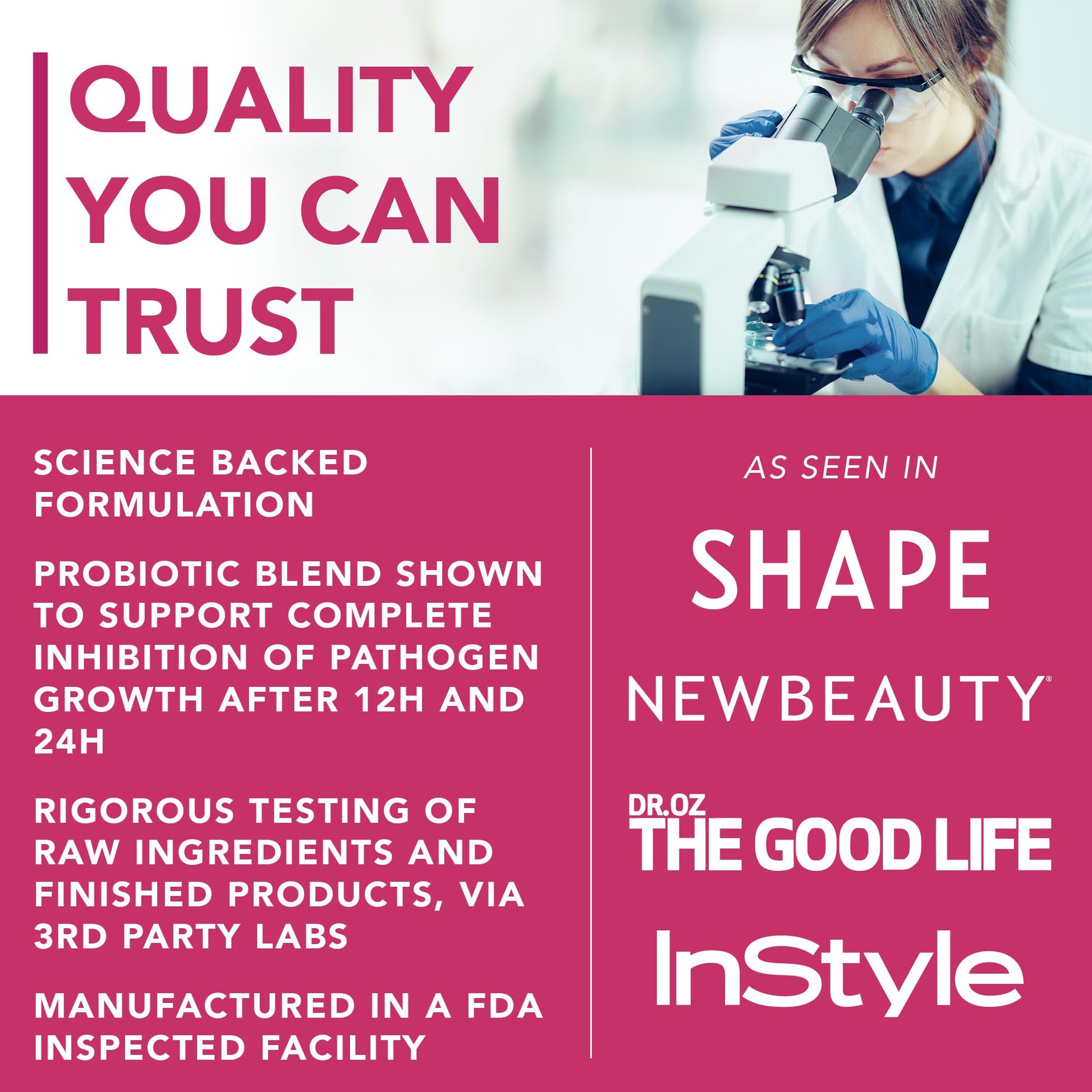 PLANT.O NUTRITION Vaginal Probiotics for Women with 4 Lactobacillus Strains Probiotic & Prebiotic Blend - AB Mystery