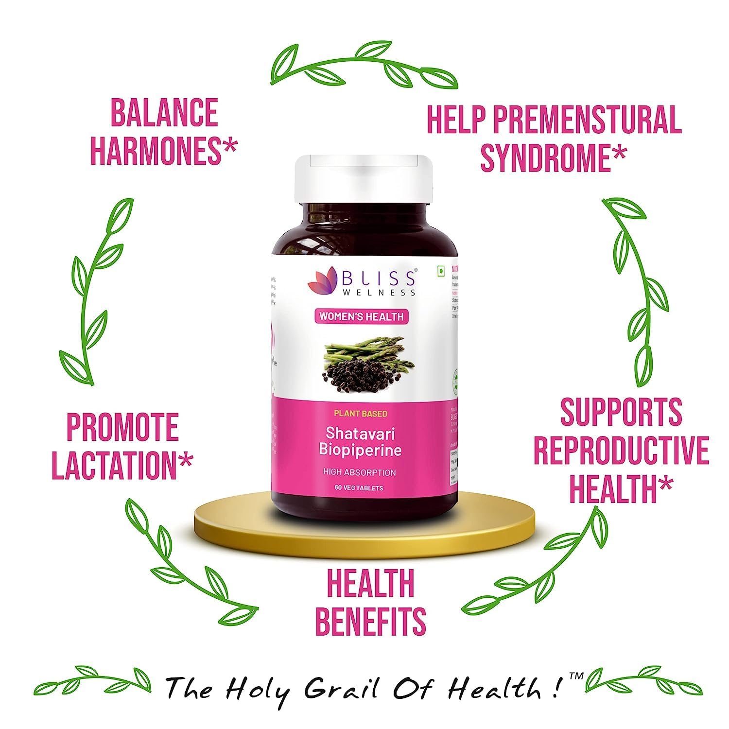 Sheltr Organic Shatavari Biopiperine | Women Health | Lactation Support Immunity Booster Menopause - AB Mystery