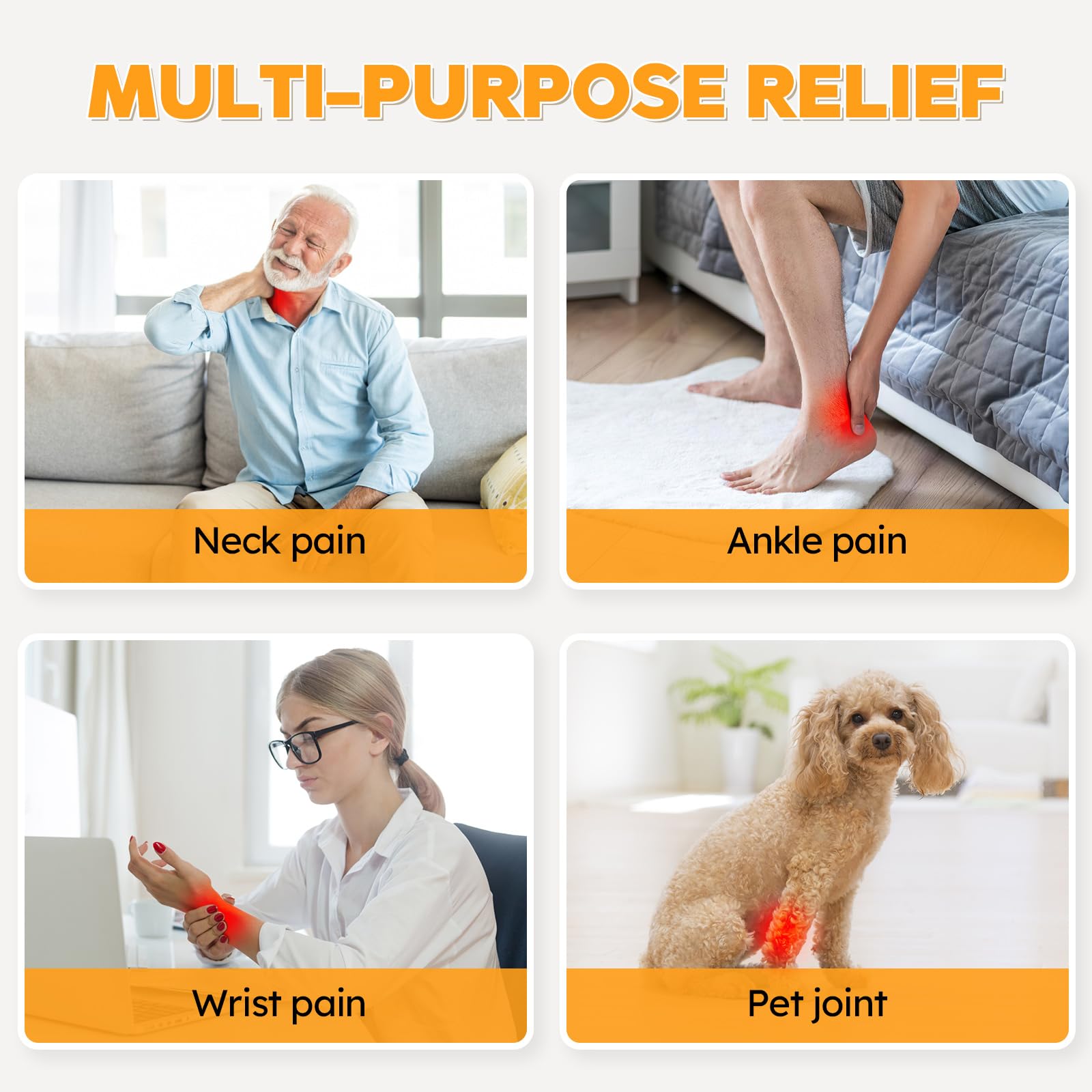 Doinart Red Light Therapy Belt for Neck, Portable Near Infrared Light Therapy for Face - AB Mystery