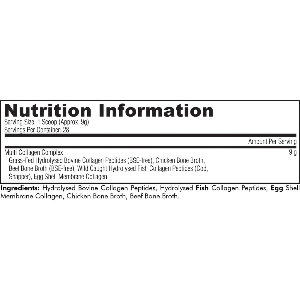 Codeage Multi Collagen Protein Powder Peptides, Hydrolyzed, Type I, II, III, V, X Grass Fed All in One Super Bone Codeage