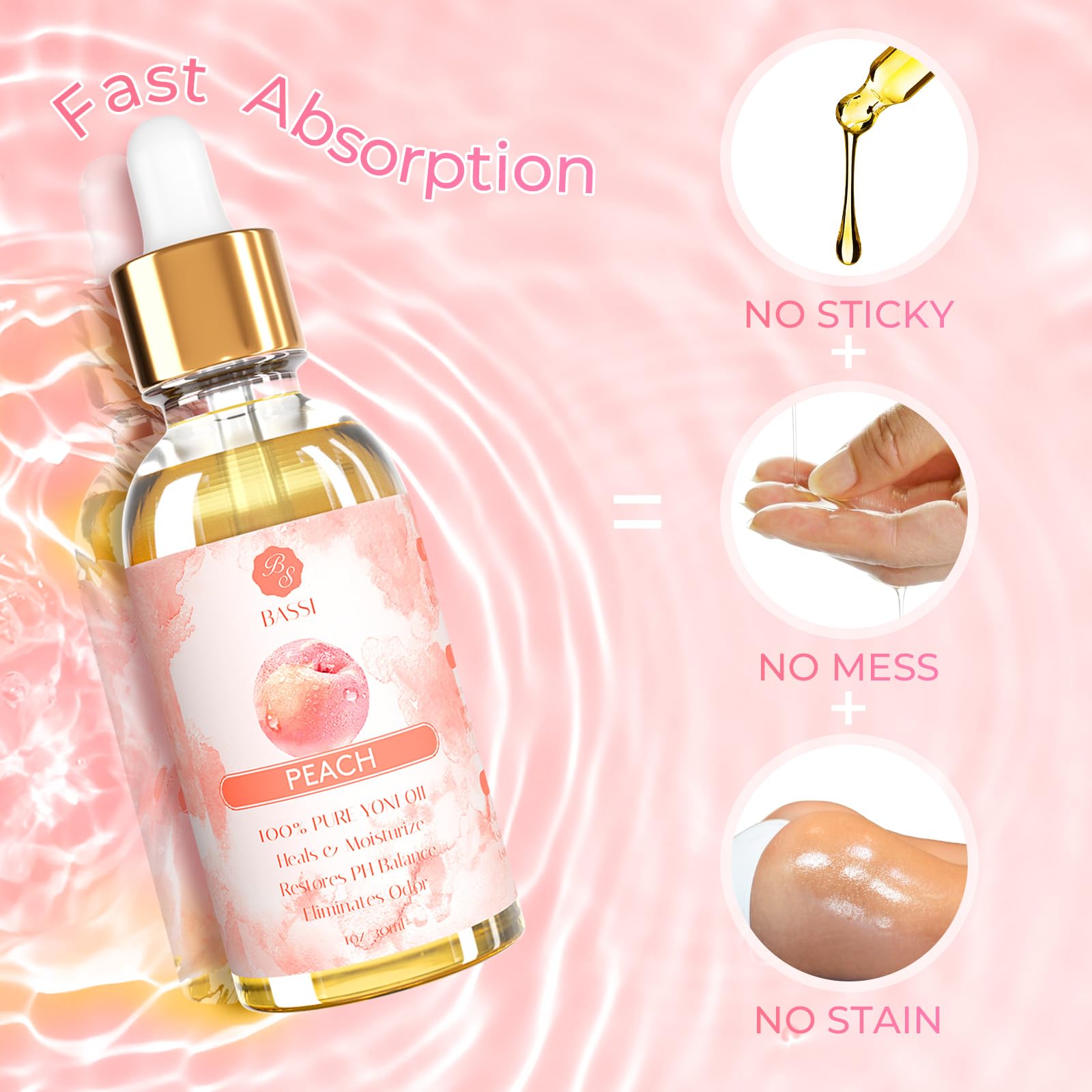 2 Pack Yoni Essential Oil Organic Feminine Oil Eliminates Odor Vaginal Moisturizer for Wetness - AB Mystery