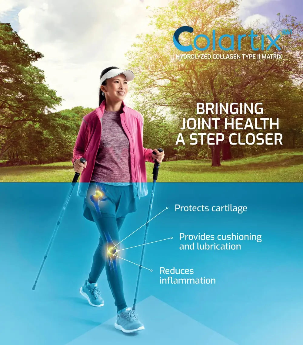 New: Colartix™ Collagen - 120 Capsules - Joint Specific Type II Collagen from Cartilage - Hydrolysed Collagen - AB Mystery