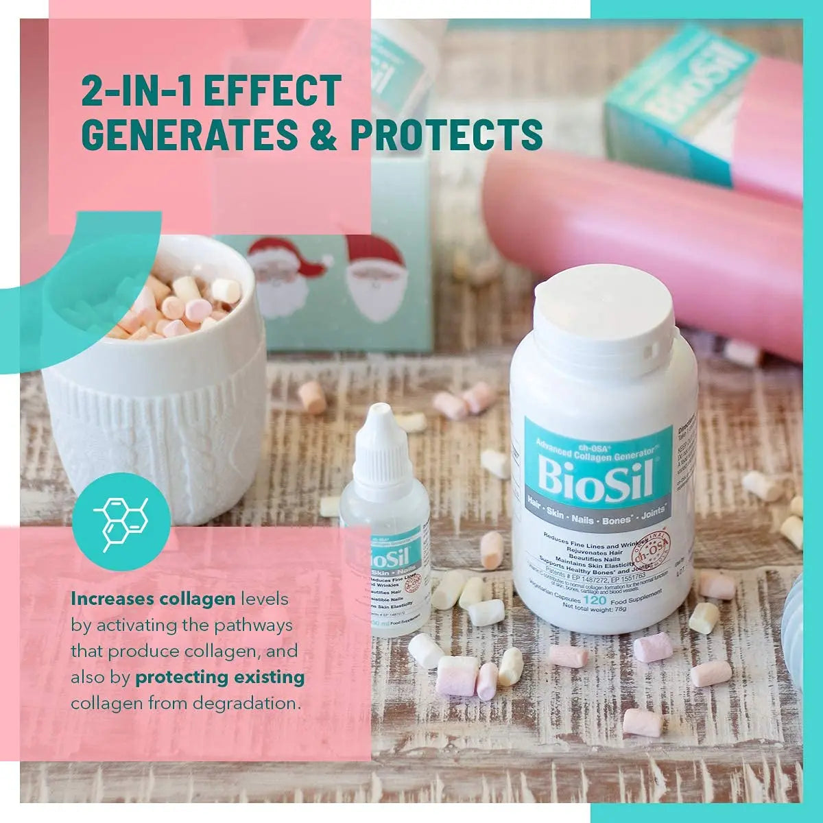 Collagen Supplements for Women & Men [120 ct.] - Advanced Collagen Complex to Stimulate Collagen, Keratin & Elastin Production - AB Mystery