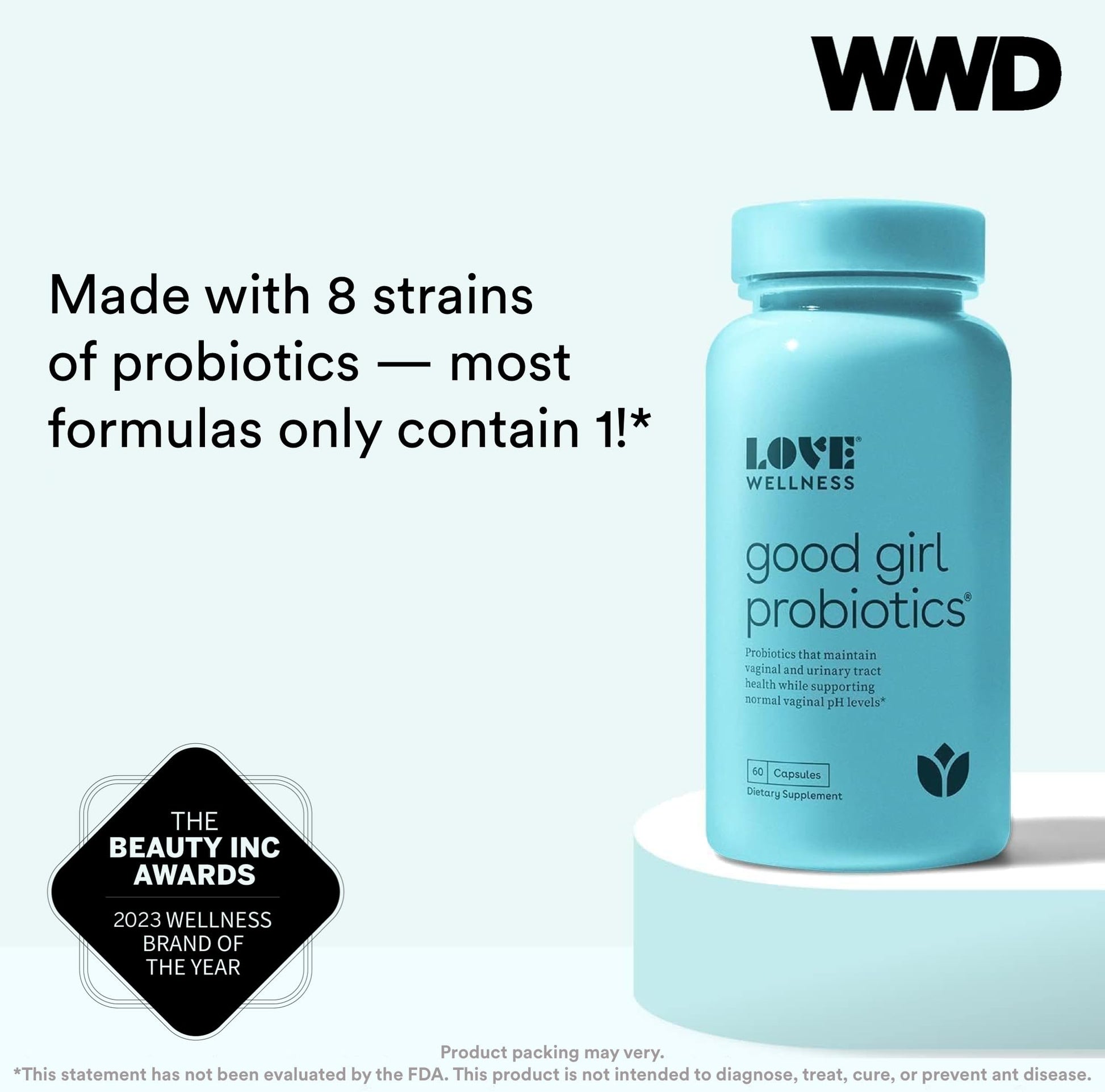 Love Wellness Flora Power & Good Girl Probiotics | Vaginal Suppositories & Prebiotics for Women - AB Mystery