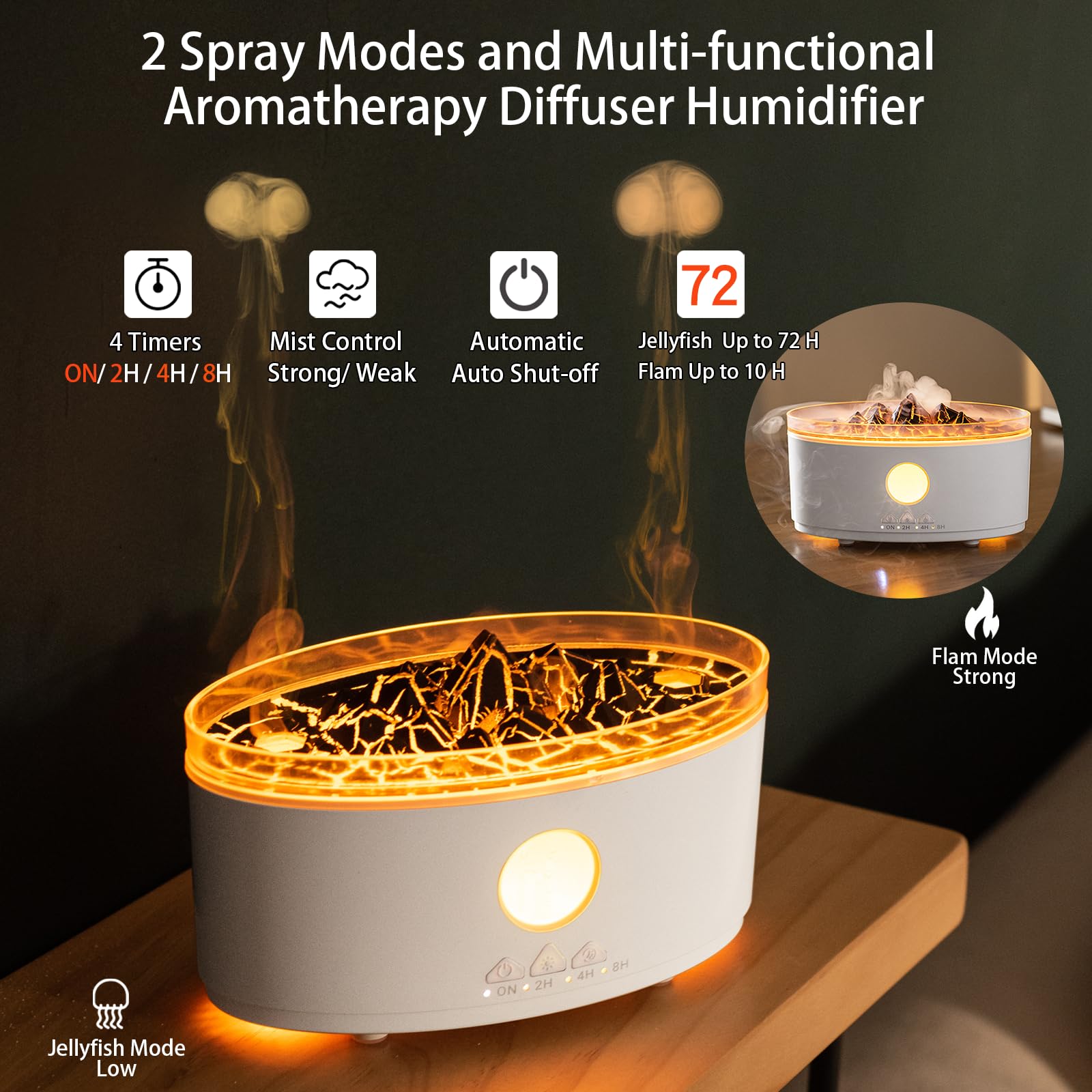 Paxeer Essential Oil Diffuser, 300ml Aromatherapy Diffuser with Remote Control, Auto Shut-Off & Timer - AB Mystery