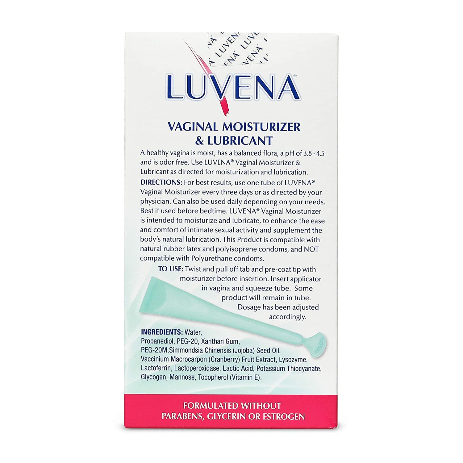Luvena Moisturizer - Vaginal Moisturizer & Menopause Support for Women - Feminine Intimate - AB Mystery