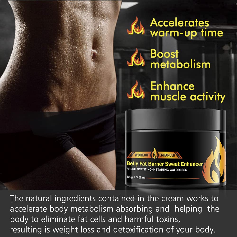 Hot Cream 2Pack, Fat Burning Cream for Belly, Natural Sweat Workout Enhancer Gel - AB Mystery