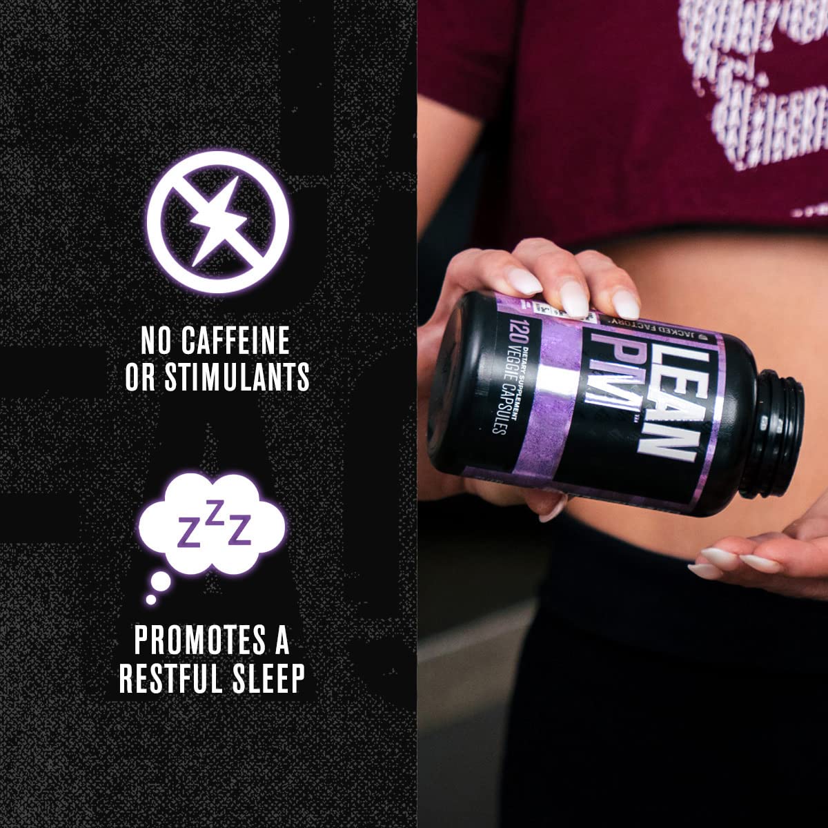 Jacked Factory Lean PM Night Time Body Support and Sleep Aid Supplement - Sleep Sup - AB Mystery