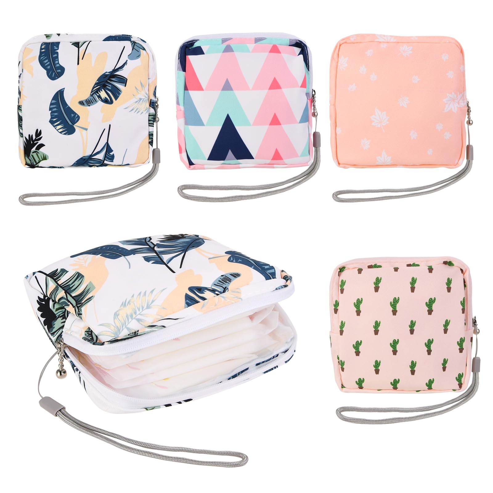 4Pcs Sanitary Napkin Storage Bag, Small Menstrual Period Bag Period Pouch Waterproof - AB Mystery
