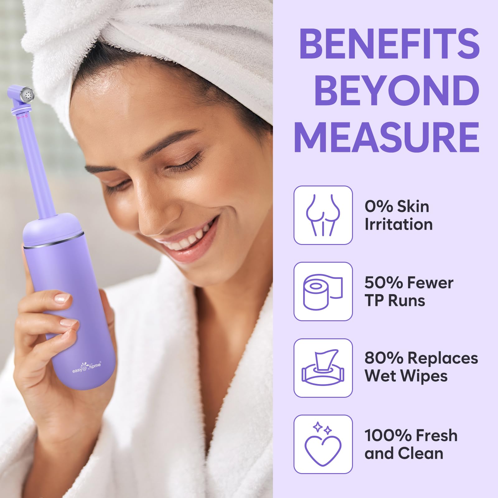 Portable Peri Bottle for Postpartum & Perineal Care: Easy@Home Handheld Bidet Perfect for Personal - AB Mystery