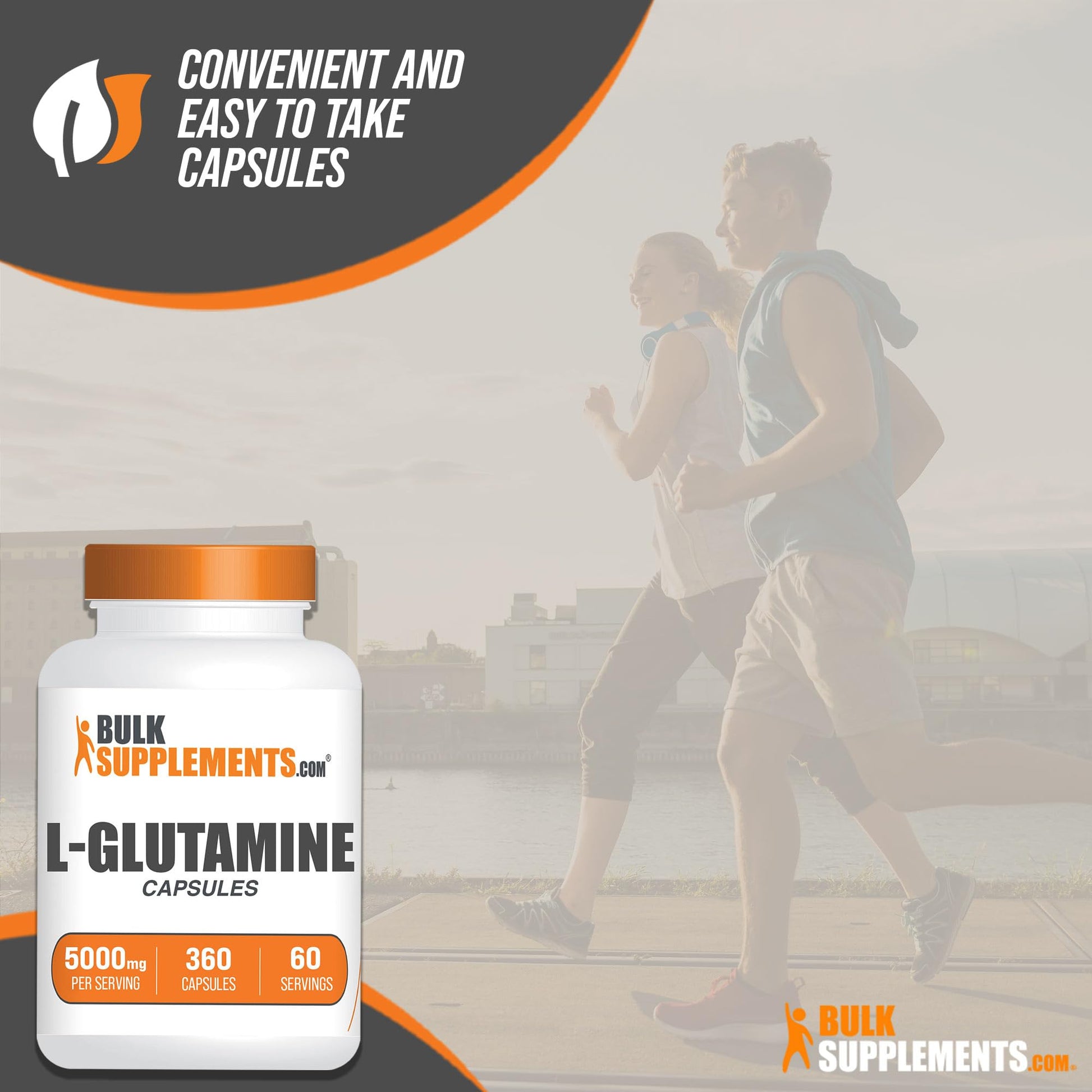 BULKSUPPLEMENTS.COM L-Glutamine Capsules - Glutamine Supplement, L Glutamine - AB Mystery