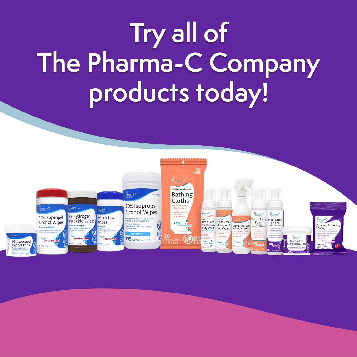 The Pharma-C Company Personal Cleansing Wipes [2 packs of 20 wipes] - Enriched with Cranberry & Aloe Vera - AB Mystery