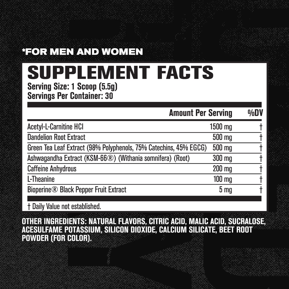 Jacked Factory Burn-XT Powder for Men & Women - Improve Focus & Increase Energy - AB Mystery