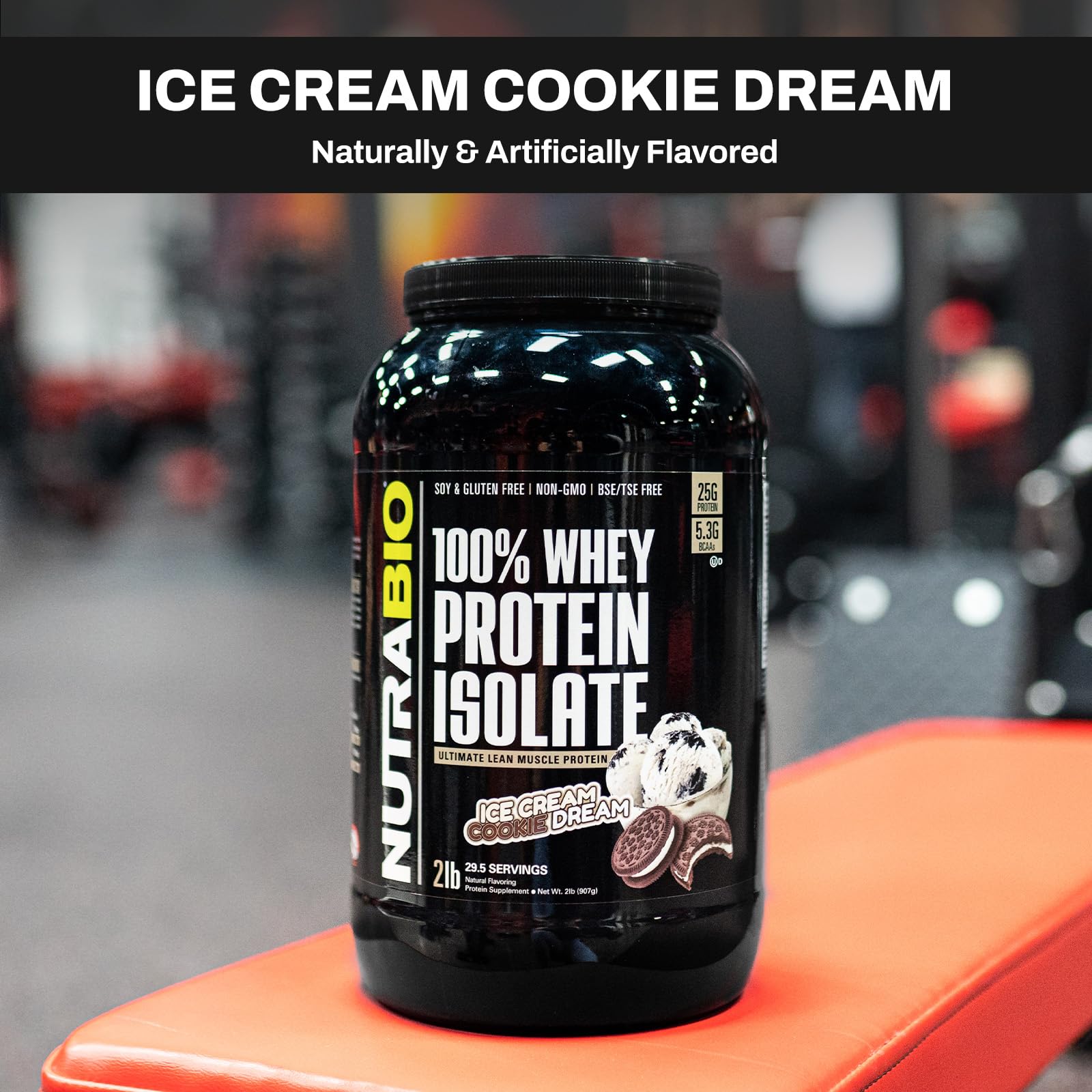 NutraBio Whey Protein Isolate Supplement – 25g of Protein Per Scoop with Complete - AB Mystery