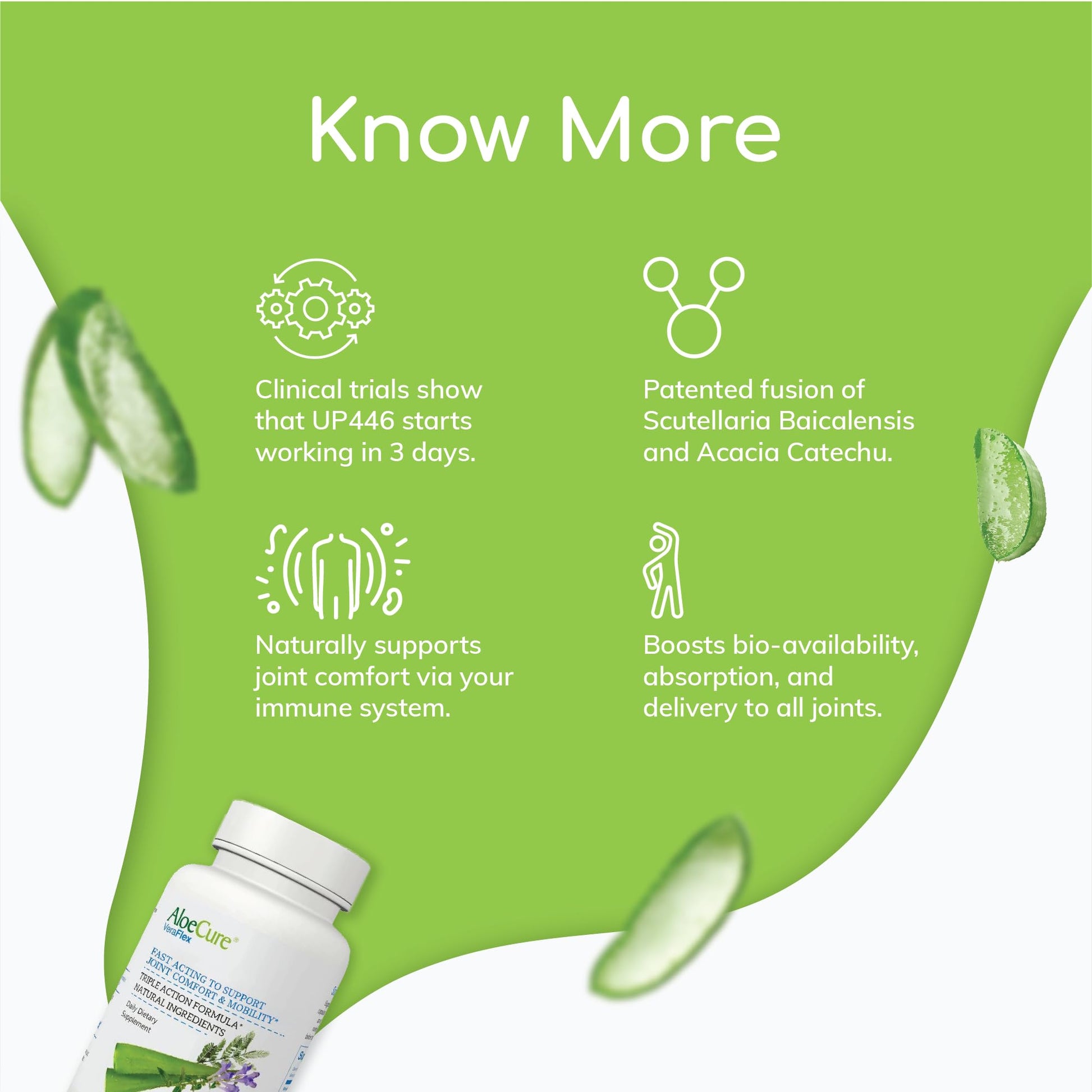 AloeCure VeraFlex Natural Joint Support Supplement with USDA Organic Aloe Vera - AB Mystery