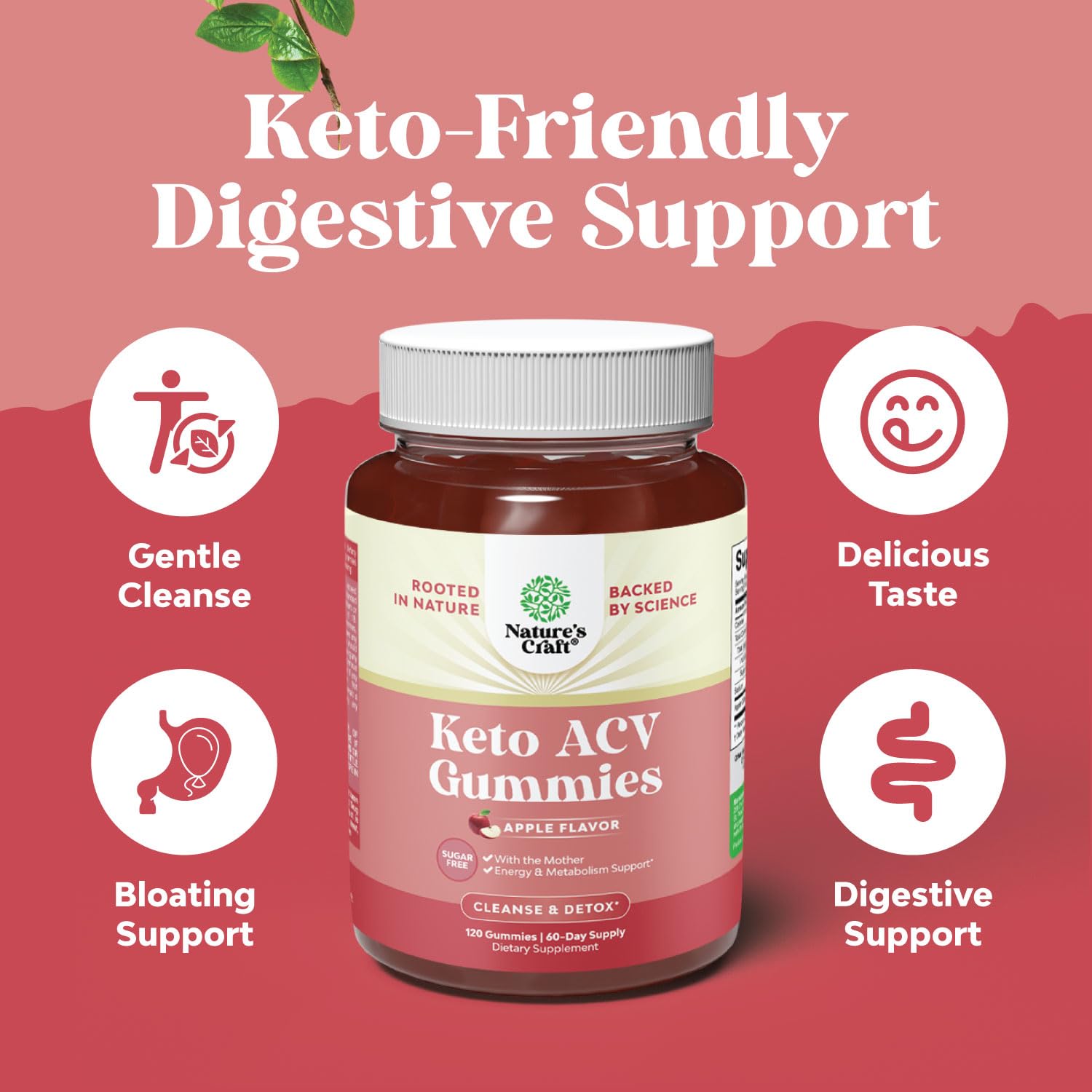 Vegan Advanced Keto ACV Gummies - Keto Apple Cider Vinegar Gummies Sugar Free - AB Mystery
