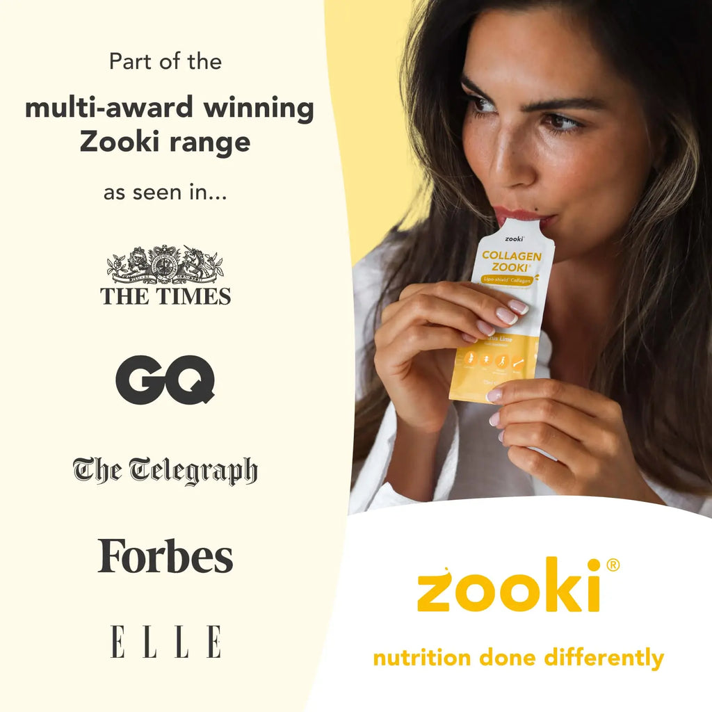 Zooki 5000mg Marine Collagen Liquid Sachets | Hydrolysed Marine Collagen Peptides - AB Mystery