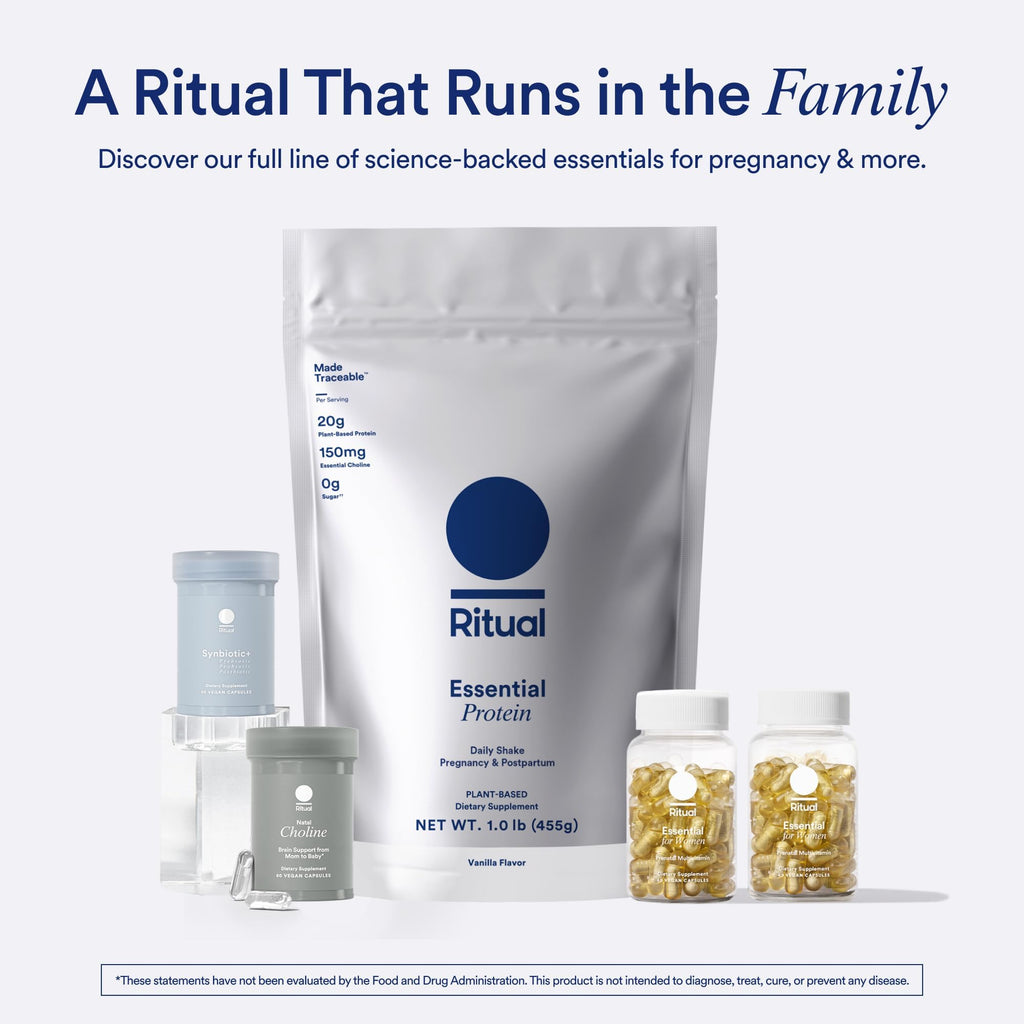 Ritual Prenatal Multivitamin and Protein Duo with Prenatal Vitamins and Organic Vanilla Protein Ritual