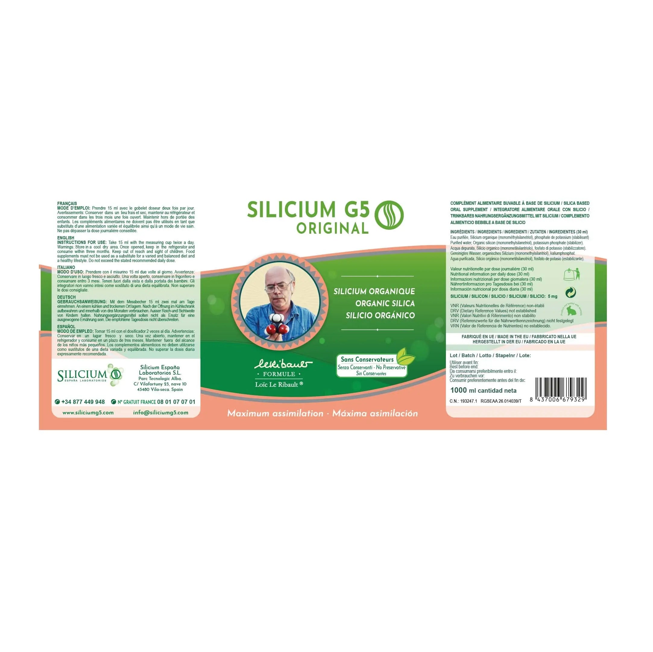 SILICIUM G5 Original | Drinkable Silica | Increases Collagen Production Naturally - AB Mystery