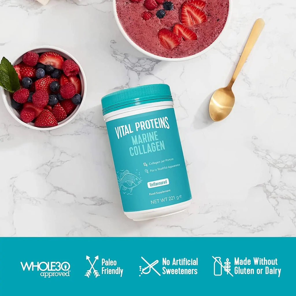 Vital Proteins Marine Collagen Peptides Powder Supplement - Hydrolyzed Collagen - AB Mystery